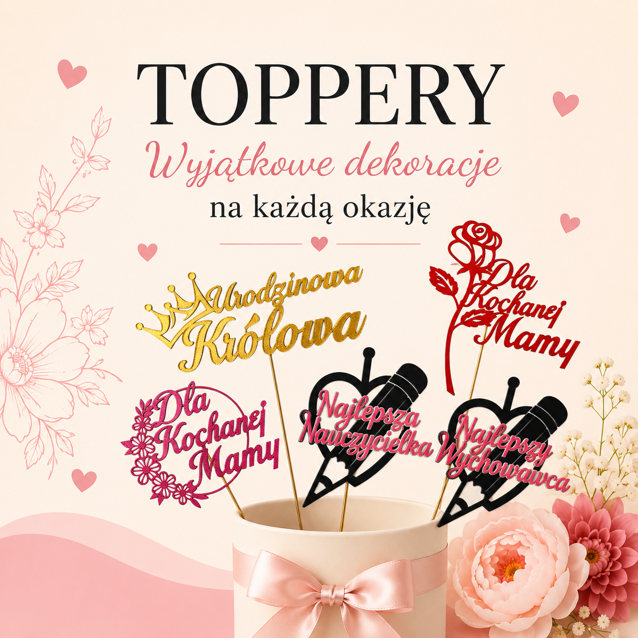 Toppery dekoracyjne – grafika kategorii 3warstwy